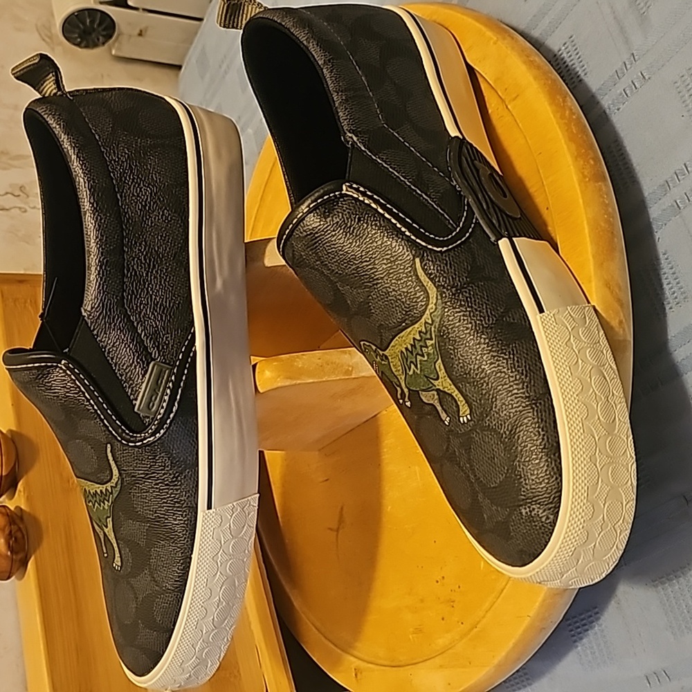 Coach skate slip-ons